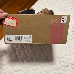 Naturalizer Black Sandals